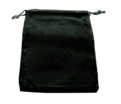 Chessex Dice Bag: Small Suede Cloth Black CHX02378